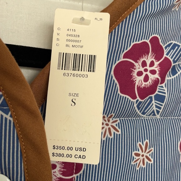 NWT Carleen for Anthropologie Floral Quilted Snap Front Jacket Size Small - Picture 7 of 9